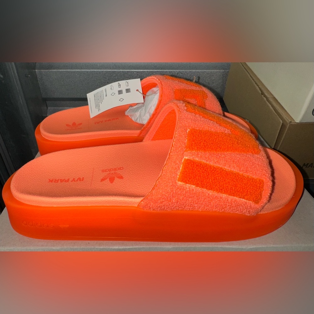 Adidas Bold Orange Slides